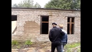Grandpa fucks and gets fucked by twink in abandoned building